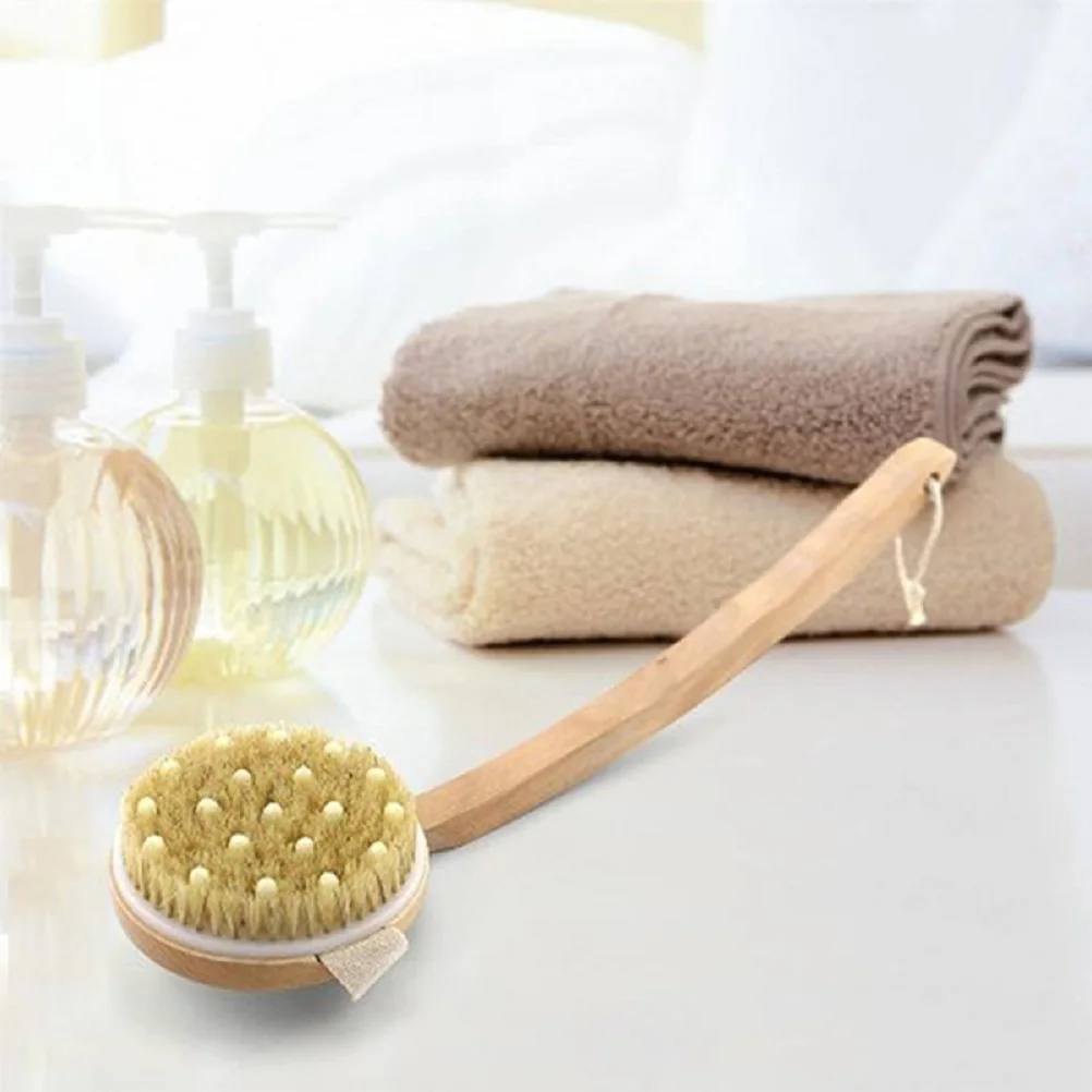 Bath Brush 42x11cm Wooden Handle Natural Bristle Medium Stiffness Exfoliating Body Massage Tool for Feet Knees Legs Shower
Bath Brush 42x11cm Wooden Handle Natural Bristle Medium Stiffness Exfoliating Body Massage Tool for Feet Knees Legs Shower
