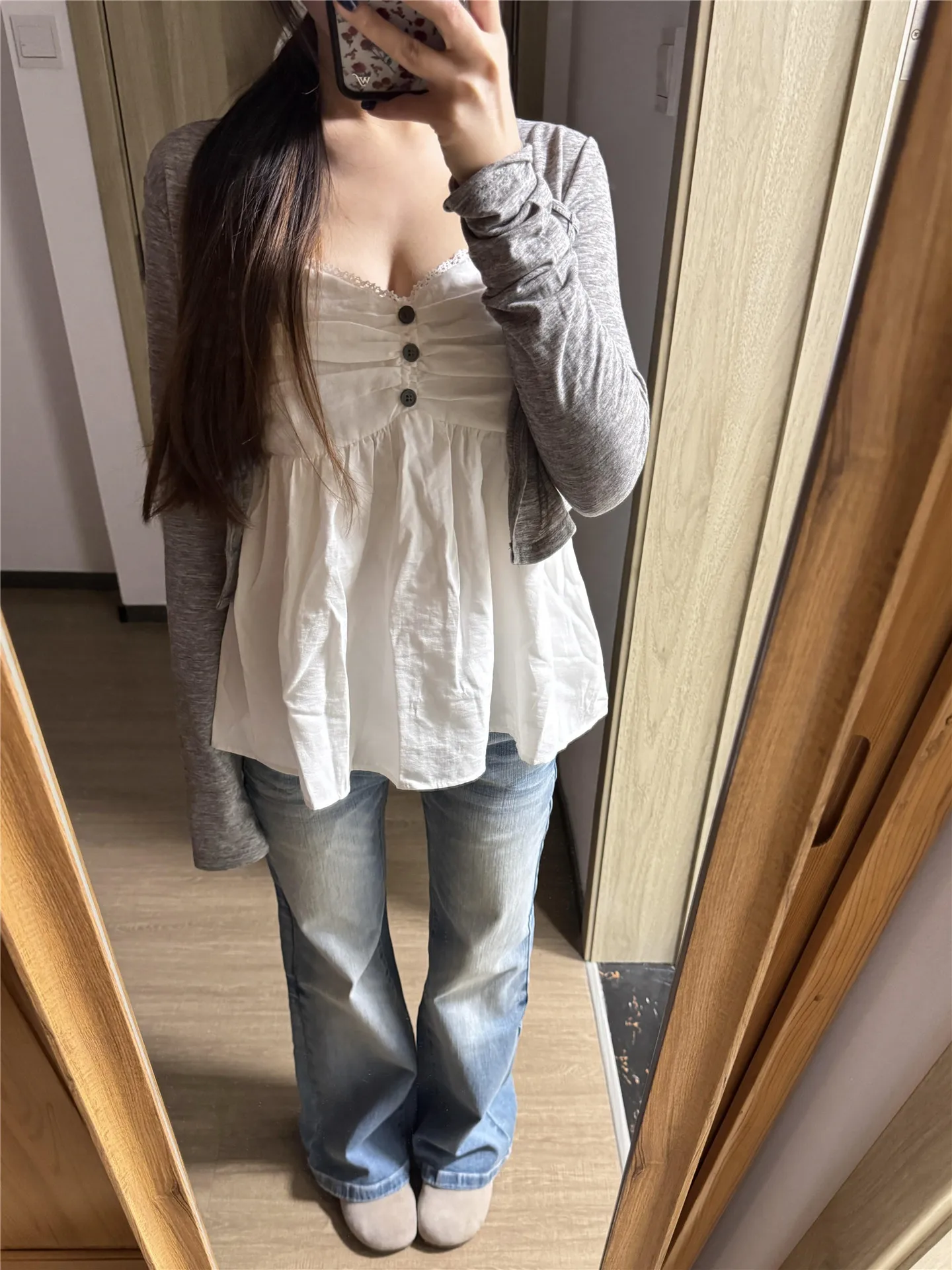 Washed Bell Bottom Jeans Women's Slimming Long High Waist mid Low Waist Spring Summer Casual Cotton Soft Deep Color
Washed Bell Bottom Jeans Women's Slimming Long High Waist mid Low Waist Spring Summer Casual Cotton Soft Deep Color