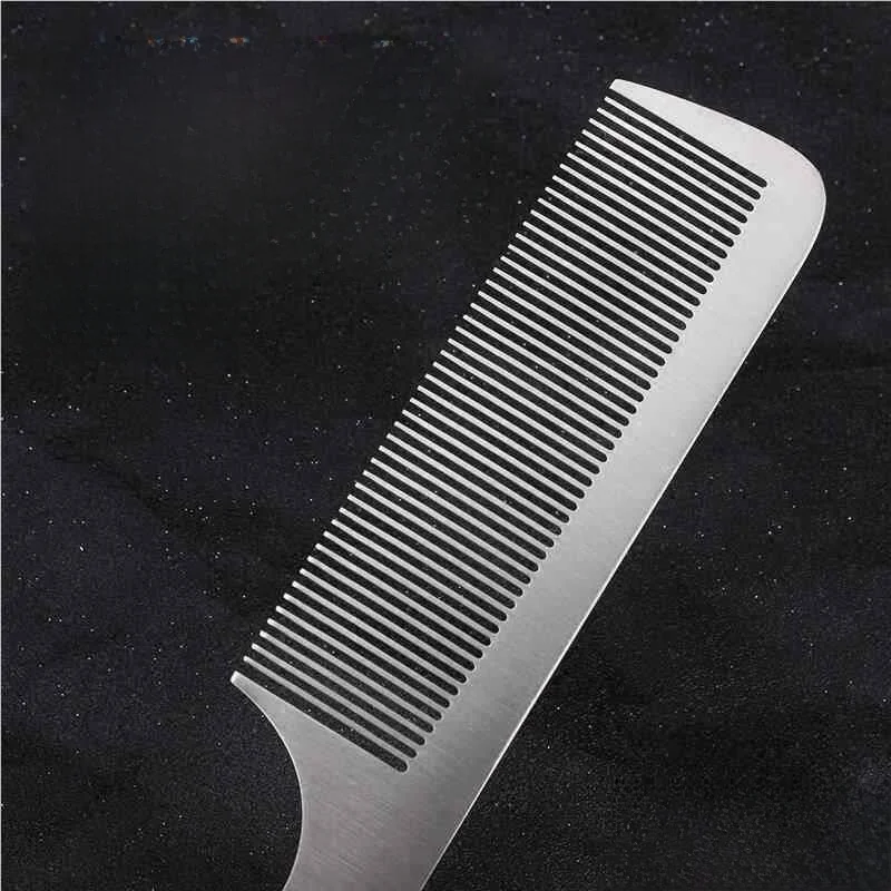 Thickened Titanium Steel Comb Professional Hair Stylist Stainless Steel Hairdressing Comb for Men New Model Hairdressing Mirror
Thickened Titanium Steel Comb Professional Hair Stylist Stainless Steel Hairdressing Comb for Men New Model Hairdressing Mirror