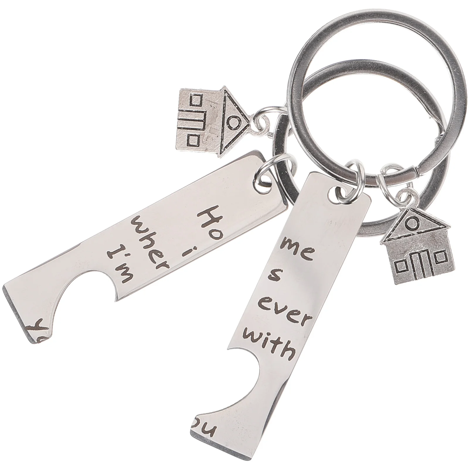 2pcs Metal New Home Keychain Decoration Hanging Key Ring For Bag Pendant Housewarming Gift Sturdy Lightweight Keychains
2pcs Metal New Home Keychain Decoration Hanging Key Ring For Bag Pendant Housewarming Gift Sturdy Lightweight Keychains