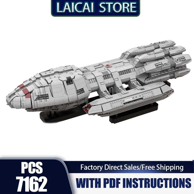 Модель космического корабля Moc, строительные блоки, Battlestar Pegasus - масштабная модель UCS, технология, сборка кирпичей, праздничная игрушка для заключения
Модель космического корабля Moc, строительные блоки, Battlestar Pegasus - масштабная модель UCS, технология, сборка кирпичей, праздничная игрушка для заключения