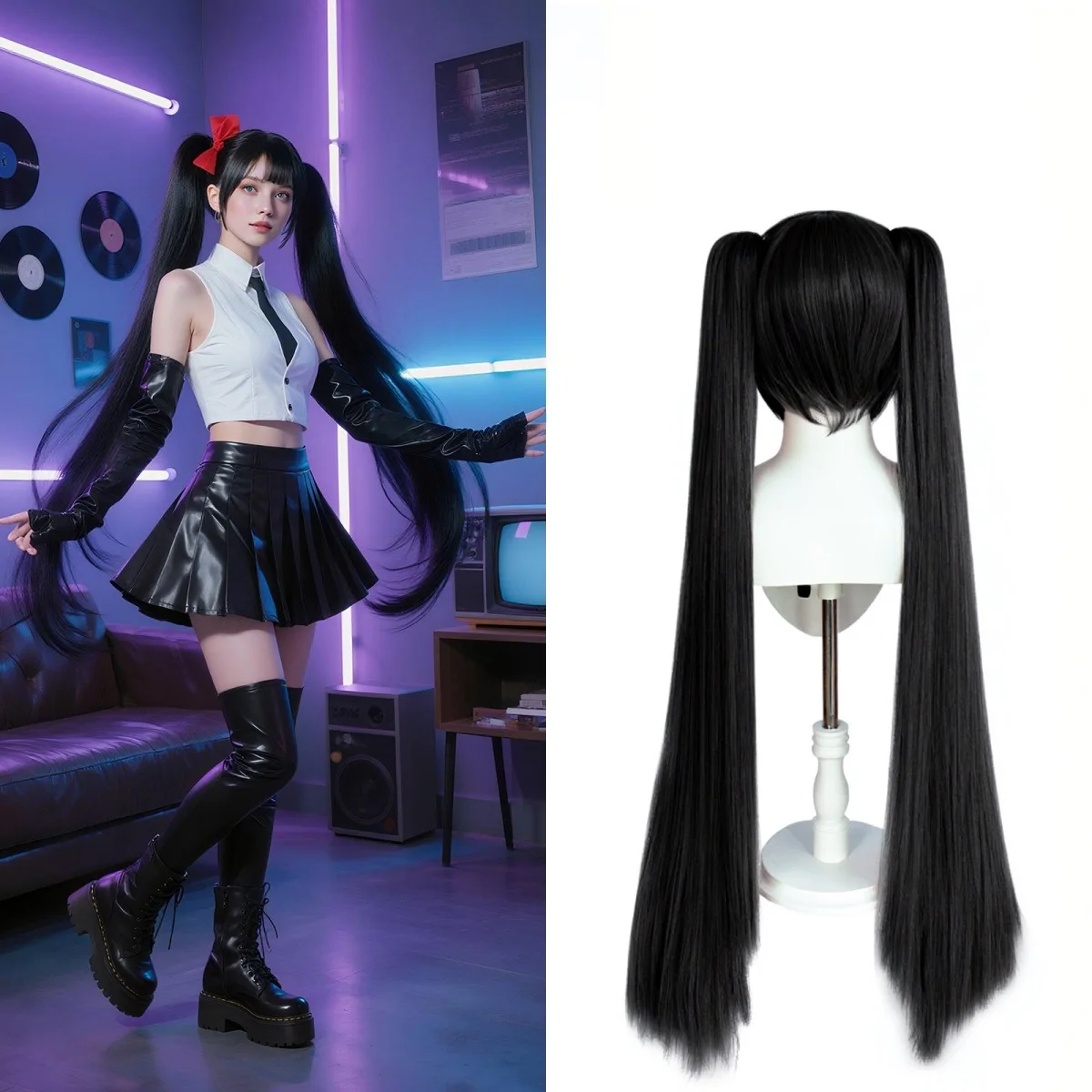 Длинные синтетические волосы, 48 дюймов, черный парик для косплея TwinTail: ультра-длинные прямые хвостики с челкой, для аниме и игры в костюмах
Длинные синтетические волосы, 48 дюймов, черный парик для косплея TwinTail: ультра-длинные прямые хвостики с челкой, для аниме и игры в костюмах