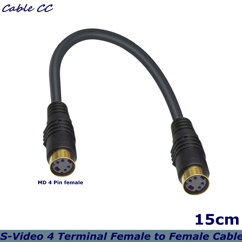 Mini DIN 4Pin S-Video 4 Terminal Female to Female Connector Stereo Audio Video Cable Adapter Coupler Cable 0.15m
Mini DIN 4Pin S-Video 4 Terminal Female to Female Connector Stereo Audio Video Cable Adapter Coupler Cable 0.15m