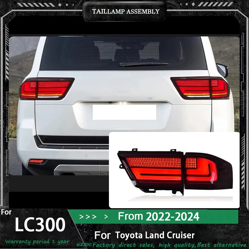 Car Tail Lamp for Toyota Land Cruiser LC300 LED Tail Light 2022 2023 2024 2025 Rear Fog Brake Turn Signal Automotive Accessories
Car Tail Lamp for Toyota Land Cruiser LC300 LED Tail Light 2022 2023 2024 2025 Rear Fog Brake Turn Signal Automotive Accessories