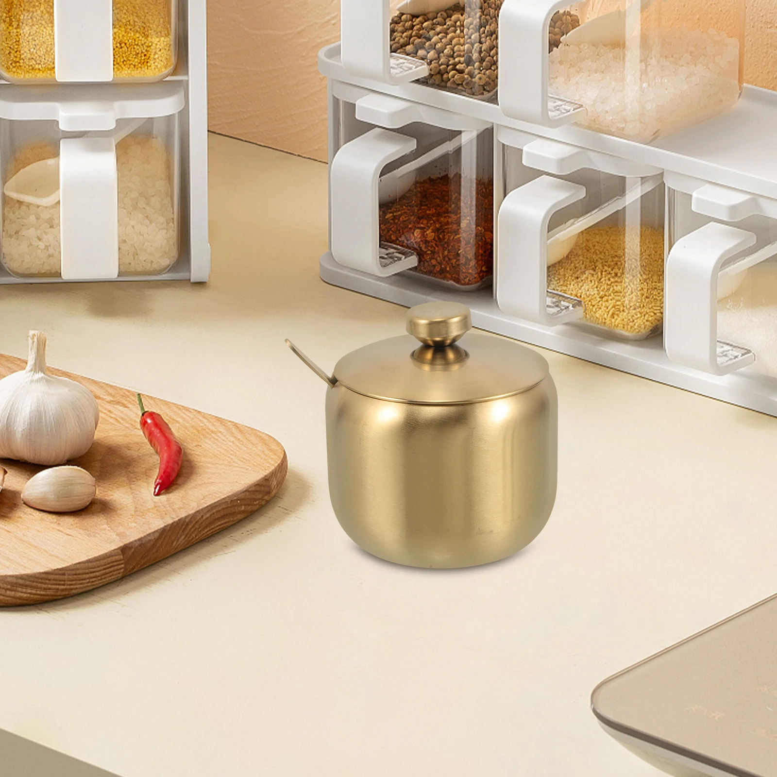 2 Pcs Spice Jar for Pepper Kitchen Seasoning Container Tank Condiment with Lid Creative Metal Jars 2pcs Salt and Shaker
2 Pcs Spice Jar for Pepper Kitchen Seasoning Container Tank Condiment with Lid Creative Metal Jars 2pcs Salt and Shaker