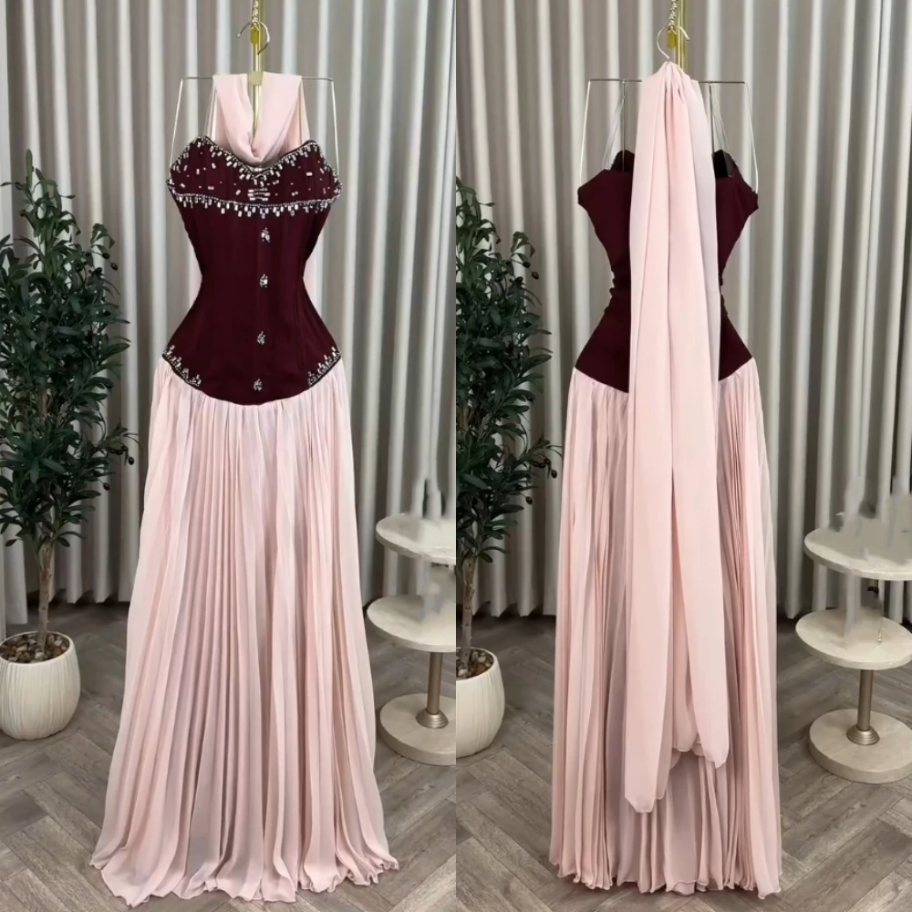 Customized Chiffon Pleat Glitter Chic Strapless A-line Long Dresses Bespoke Occasion Formal Evening Prom Elegant Party Wedding
Customized Chiffon Pleat Glitter Chic Strapless A-line Long Dresses Bespoke Occasion Formal Evening Prom Elegant Party Wedding