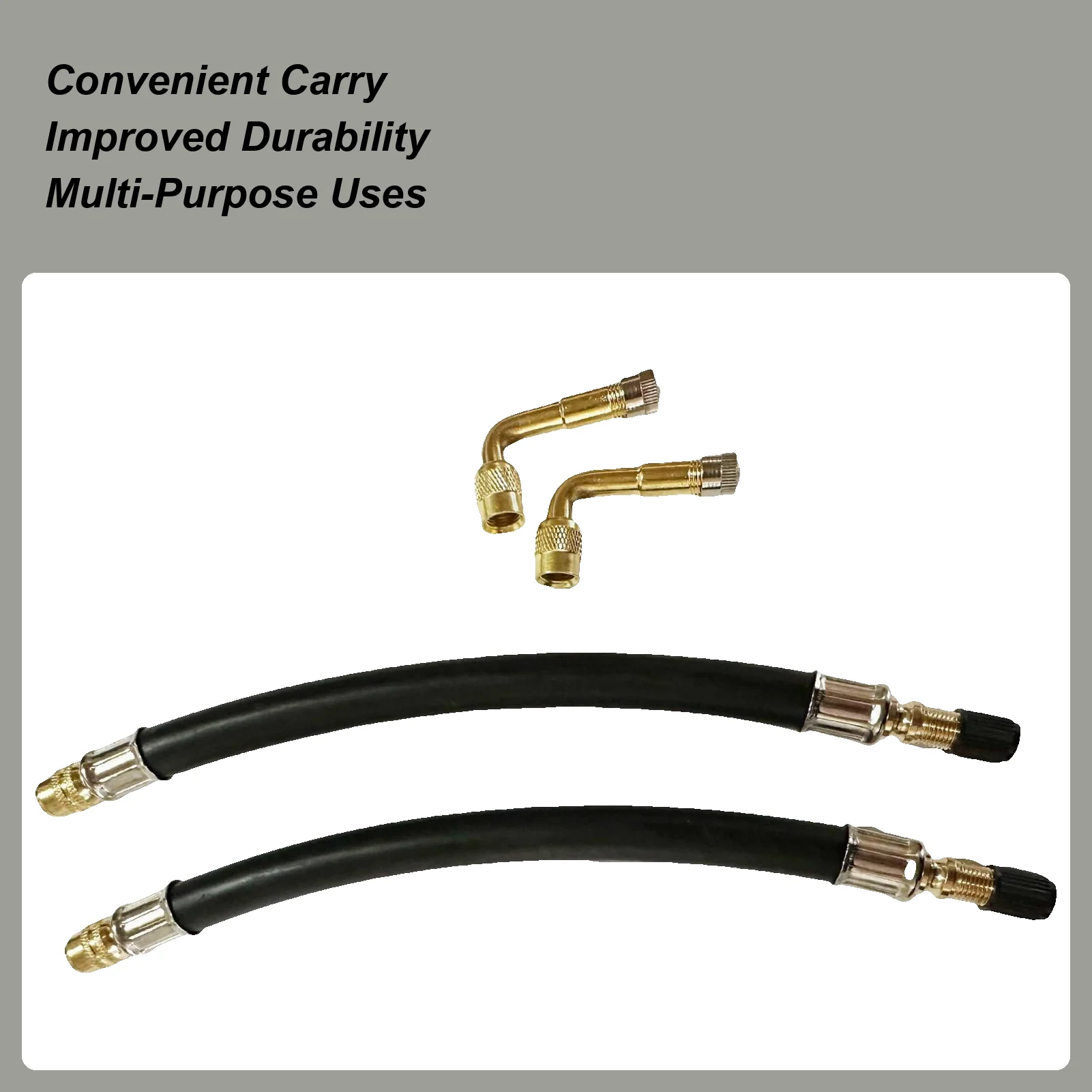 Valve Extender Quick-Inflation Flexible Adapter Car Tire Inflator Extension Tube Set For Bike Scooter Motorcycle Auto Sedan SUV 
Valve Extender Quick-Inflation Flexible Adapter Car Tire Inflator Extension Tube Set For Bike Scooter Motorcycle Auto Sedan SUV