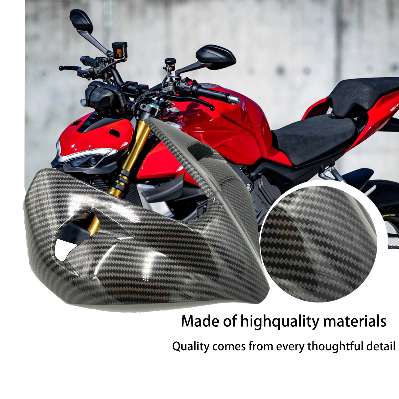 Motorcycle Front Air Intake Cover Headlight Front Guard Accessories For DUCATI Streetfighter V4 V4S 2020-2023 ABS Carbon
Motorcycle Front Air Intake Cover Headlight Front Guard Accessories For DUCATI Streetfighter V4 V4S 2020-2023 ABS Carbon