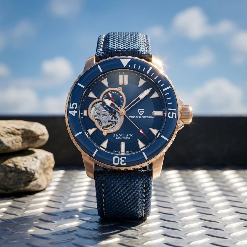 PAGANI DESIGN Diver Automatic Watch NH39 Movement Sapphire Glass Rotating Bezel Hollow Mechanical Watch Waterproof Sports watch
PAGANI DESIGN Diver Automatic Watch NH39 Movement Sapphire Glass Rotating Bezel Hollow Mechanical Watch Waterproof Sports watch