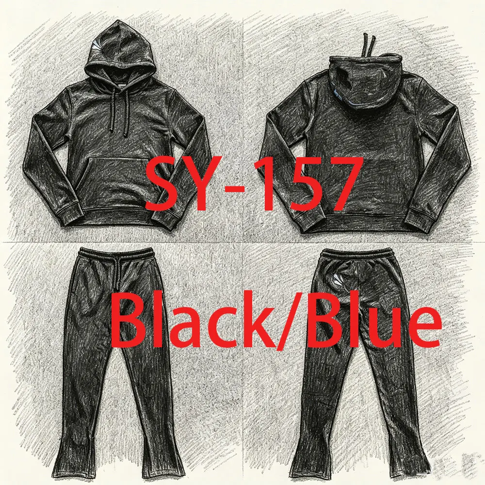 SY-157 Jogging Streetwear Hoodies Trousers Set Tracksuit Men Clothing Y2k Cotton Sweatshirts Tops Pants Mens Clothes Black
SY-157 Jogging Streetwear Hoodies Trousers Set Tracksuit Men Clothing Y2k Cotton Sweatshirts Tops Pants Mens Clothes Black