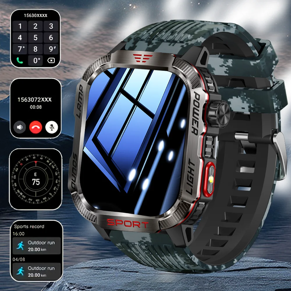 2025New LED Flashlight Smart Watch Men Bluetooth Call Waterproof 600mAh Large Battery Smartwatch Heart Rate Monitor Smart Watch
2025New LED Flashlight Smart Watch Men Bluetooth Call Waterproof 600mAh Large Battery Smartwatch Heart Rate Monitor Smart Watch