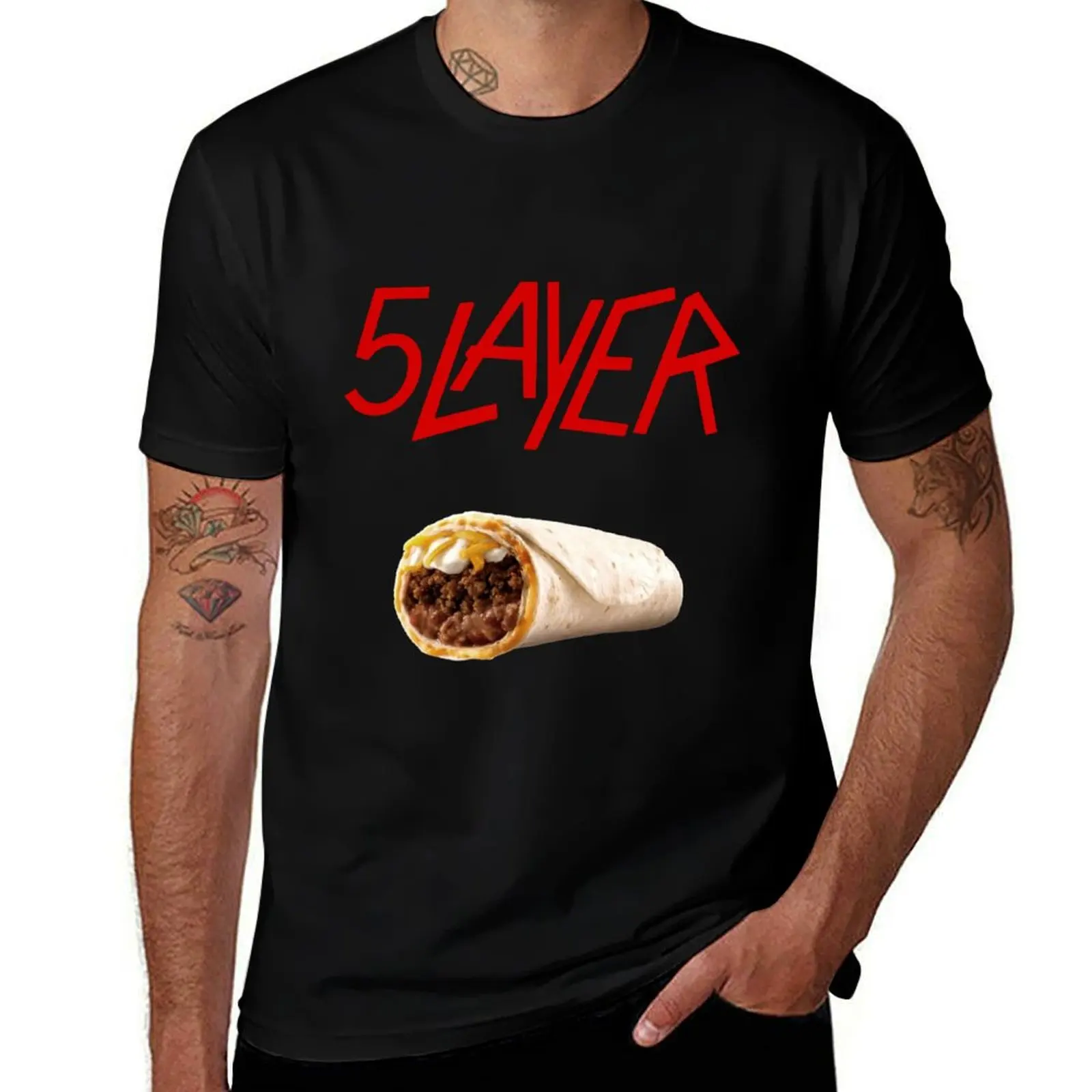 Burrito 5 Layer Funny T-Shirt man t shirts cotton man graphic t shirt printed t shirts for man T-shirt
Burrito 5 Layer Funny T-Shirt man t shirts cotton man graphic t shirt printed t shirts for man T-shirt