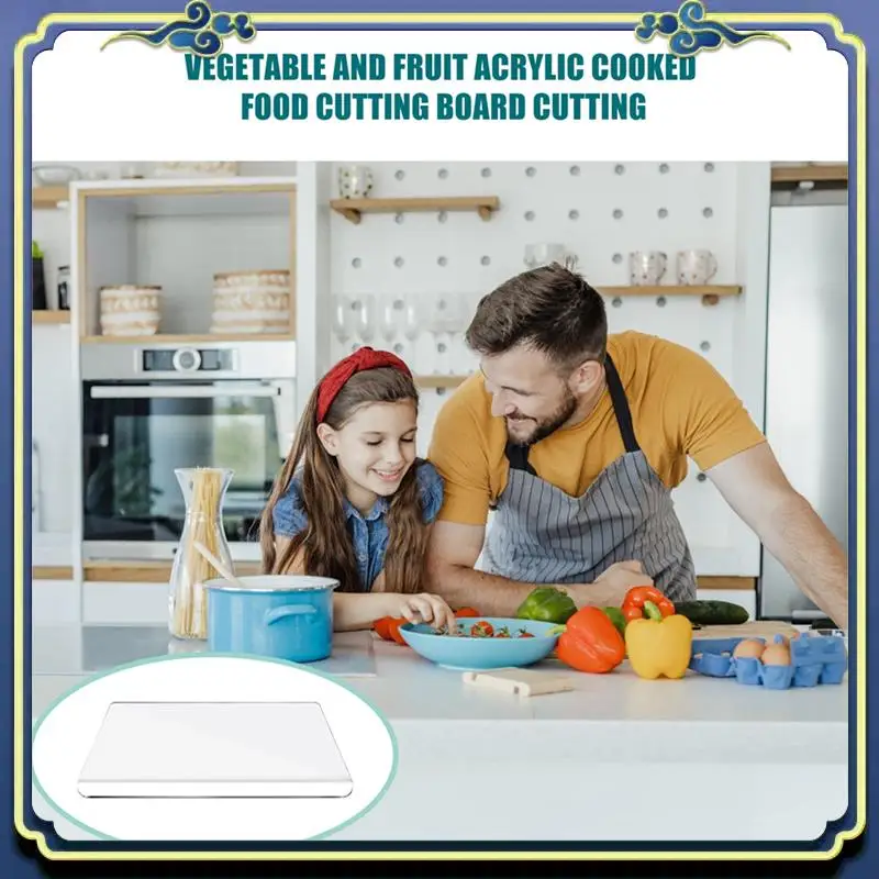 Latest Acrylic Anti-Slip Transparent Cutting Board With Lip For Kitchen Counter Countertop Protector Home Restaurant Kitchen
Latest Acrylic Anti-Slip Transparent Cutting Board With Lip For Kitchen Counter Countertop Protector Home Restaurant Kitchen