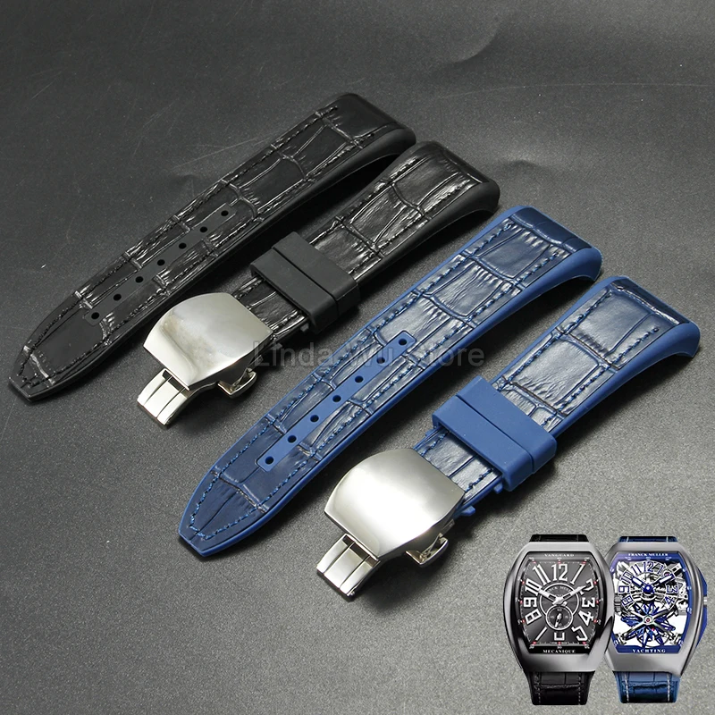 Ремешок для часов Franck Muller V45 из натуральной кожи и силикона, оригинальный сменный ремешок для Franck Muller Yacht Style, 28 мм
Ремешок для часов Franck Muller V45 из натуральной кожи и силикона, оригинальный сменный ремешок для Franck Muller Yacht Style, 28 мм