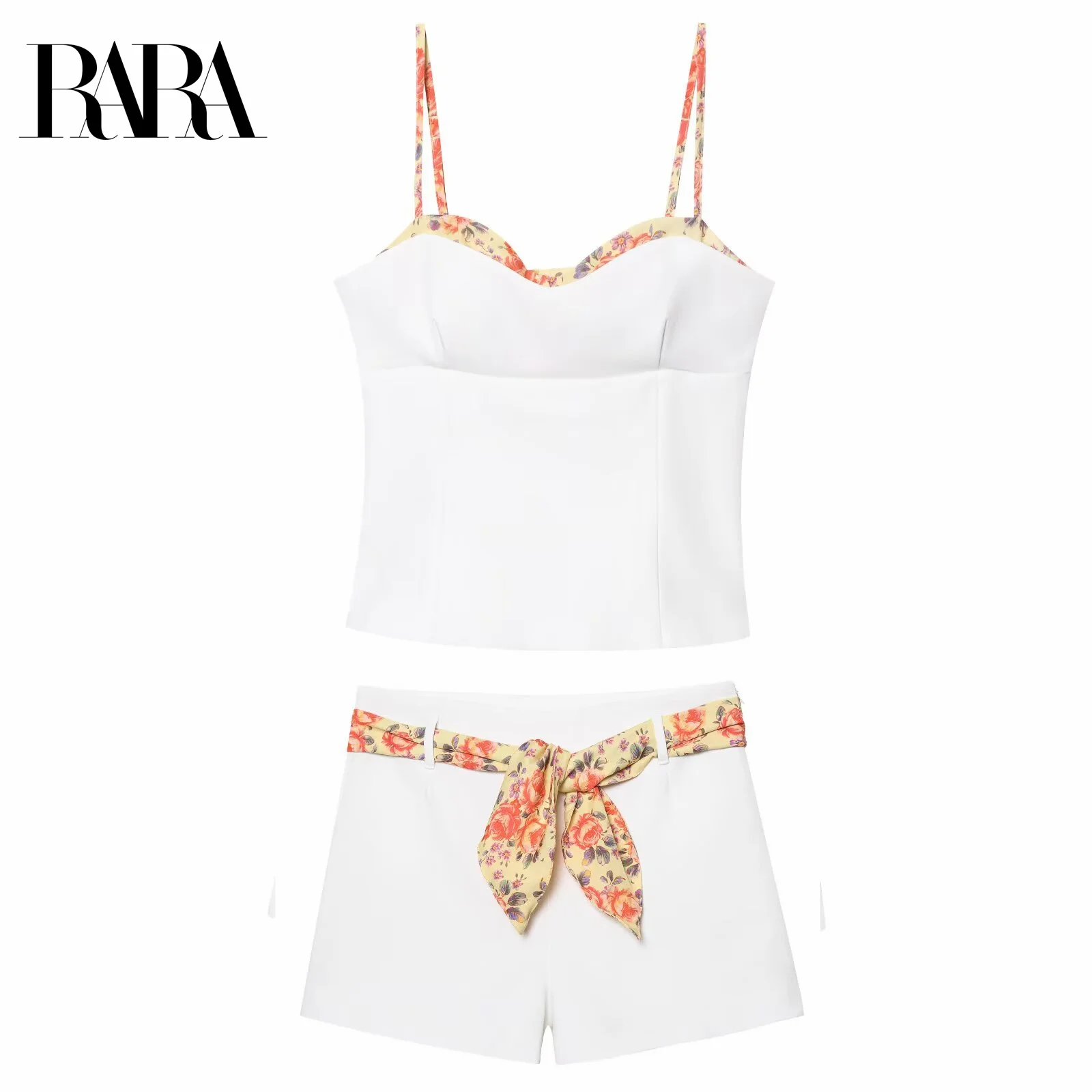 RARA2025 Summer New Women's Clothing All-match Printed Splicing Elastic Suspender Top With High Waist Straight Casual Shorts
RARA2025 Summer New Women's Clothing All-match Printed Splicing Elastic Suspender Top With High Waist Straight Casual Shorts