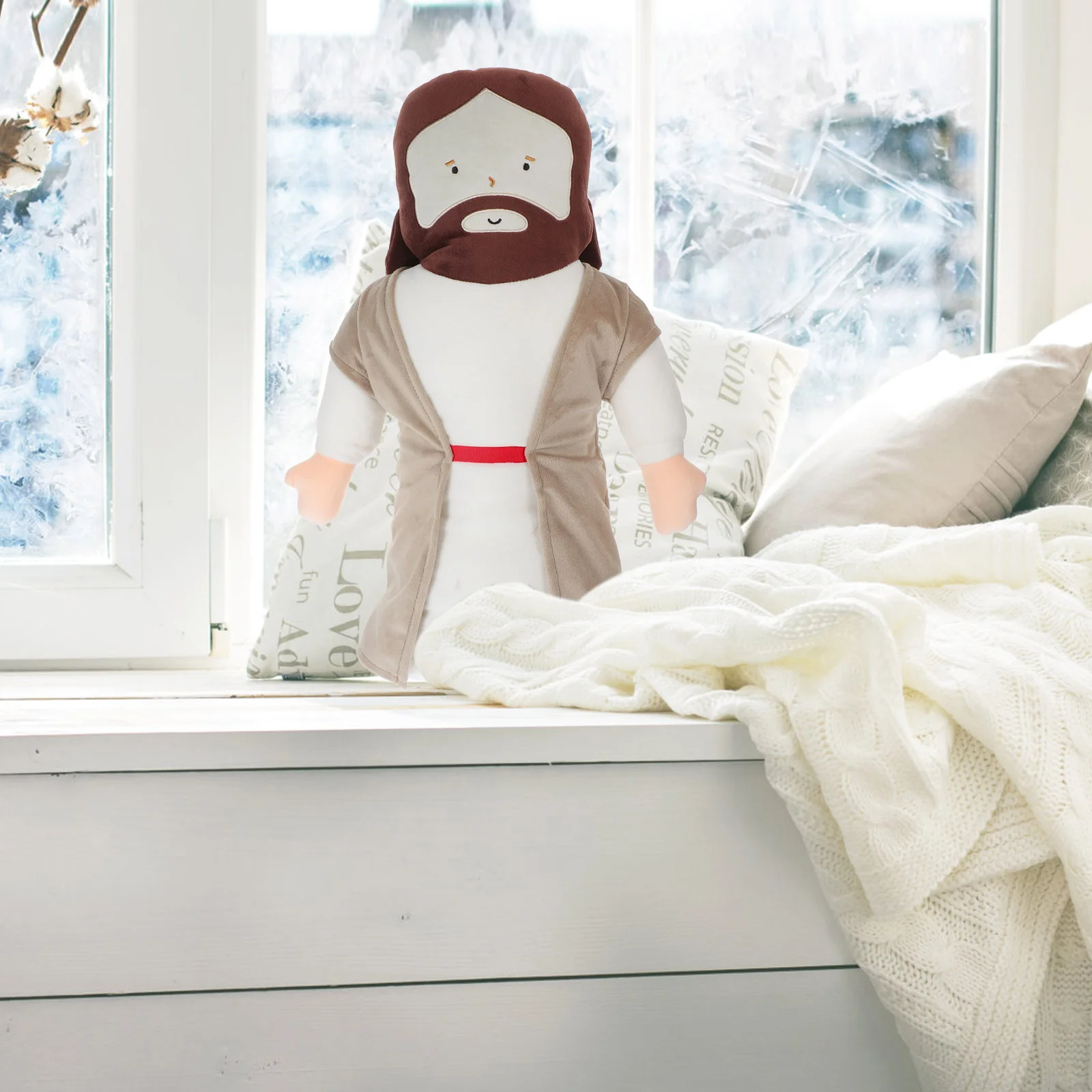 Lovely Jesus Shape Plush Toy Hugging Pillow Soft Appearance Full Body Cartoon Comfort Pillow Cushion No Hair Shedding
Lovely Jesus Shape Plush Toy Hugging Pillow Soft Appearance Full Body Cartoon Comfort Pillow Cushion No Hair Shedding