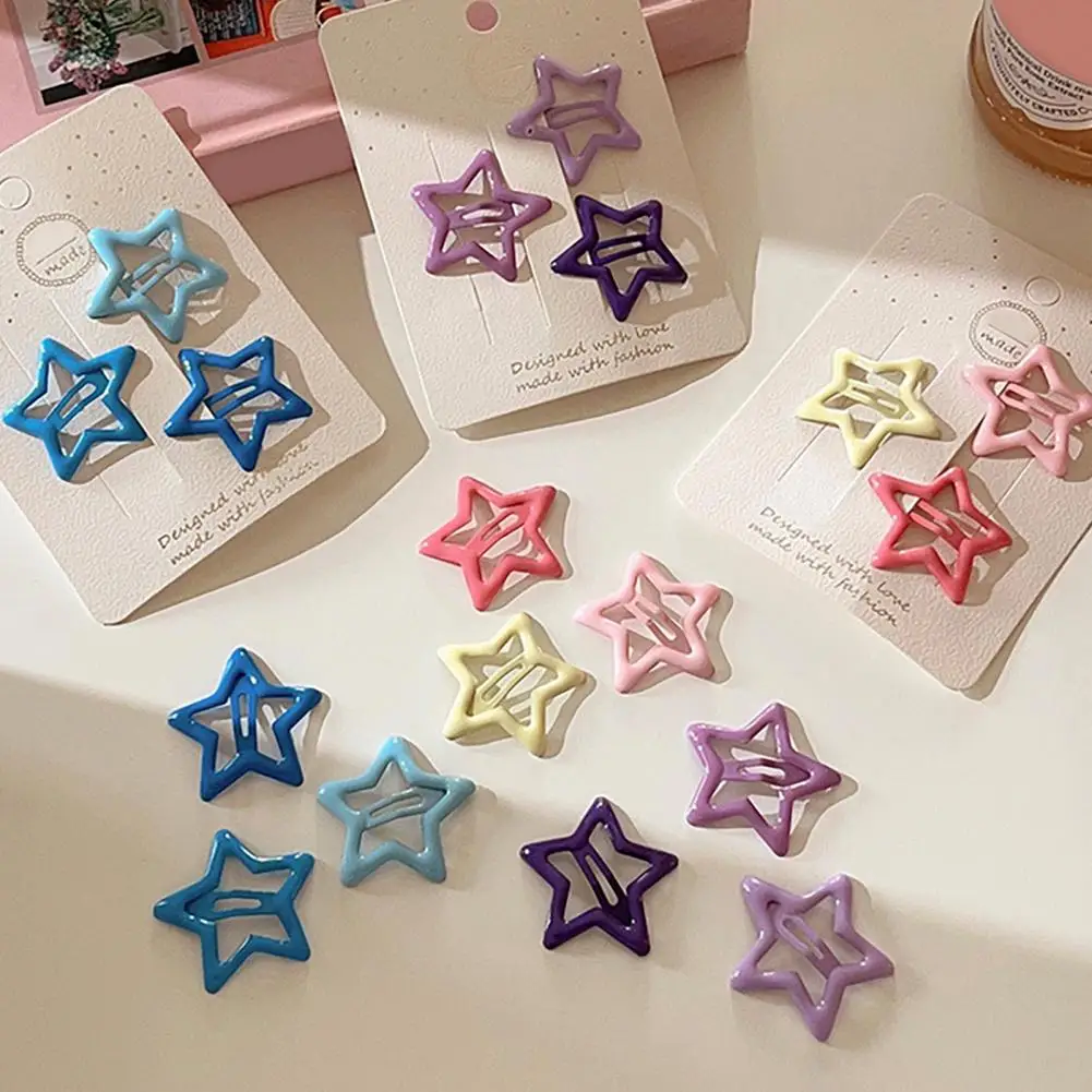 10pcs/lot Colorful Star BB Hair Clips Women Grils Cute Metal Star Hair Clips Side Barrettes Hair Accessories Headwear
10pcs/lot Colorful Star BB Hair Clips Women Grils Cute Metal Star Hair Clips Side Barrettes Hair Accessories Headwear