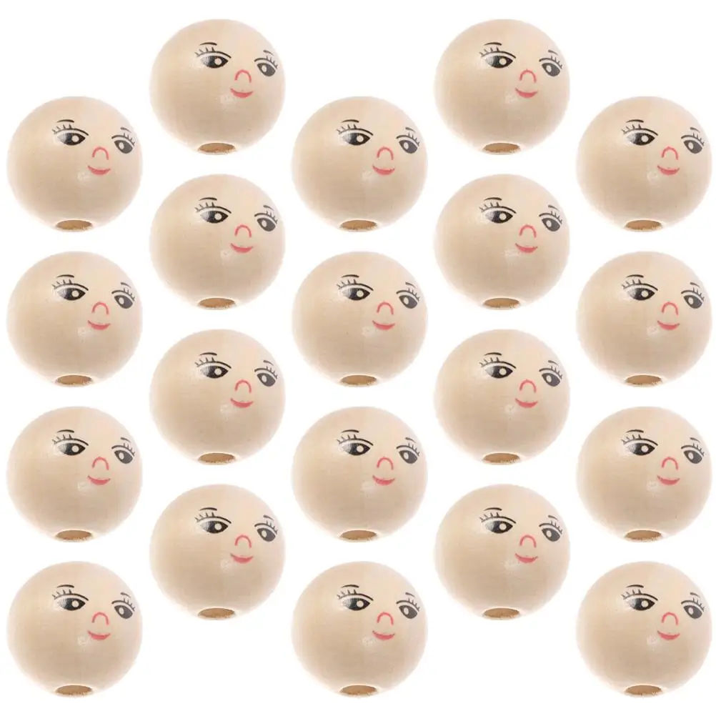 50 Pcs Smile Wooden Beads Round Face Craft Natural Wood DIY Jewelry Making Projects Small Bead Bracelets HomeDecoration
50 Pcs Smile Wooden Beads Round Face Craft Natural Wood DIY Jewelry Making Projects Small Bead Bracelets HomeDecoration