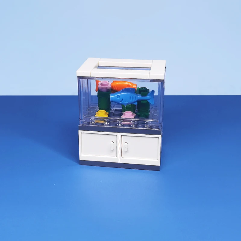 MOC small fish tank model, small particle building block aquarium decoration ornament, simulated reptile viewing ornament
MOC small fish tank model, small particle building block aquarium decoration ornament, simulated reptile viewing ornament