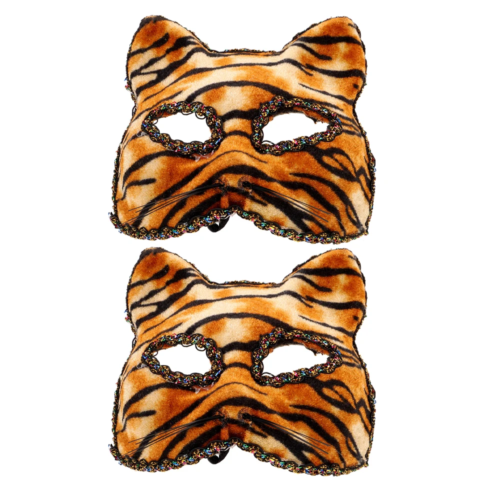 2 Pcs Tiger Mask Animal for Masquerade Women Festival Carnival Masks Cosplay Clothing
2 Pcs Tiger Mask Animal for Masquerade Women Festival Carnival Masks Cosplay Clothing