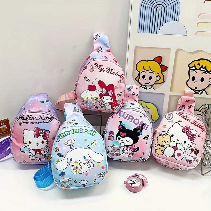 Cute Sanrio My Melody Chest Bag Crossbody Bags Kuromi Cinnamoroll Messenger Shoulder Handbag for Children's Travel Sport Girls
Cute Sanrio My Melody Chest Bag Crossbody Bags Kuromi Cinnamoroll Messenger Shoulder Handbag for Children's Travel Sport Girls