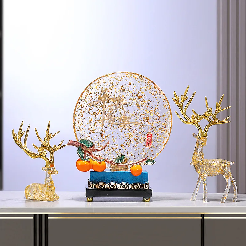 PYH persimmon Ruyi lucky deer ornament luxury gold foil new house decoration high-end atmosphere home decoration
PYH persimmon Ruyi lucky deer ornament luxury gold foil new house decoration high-end atmosphere home decoration