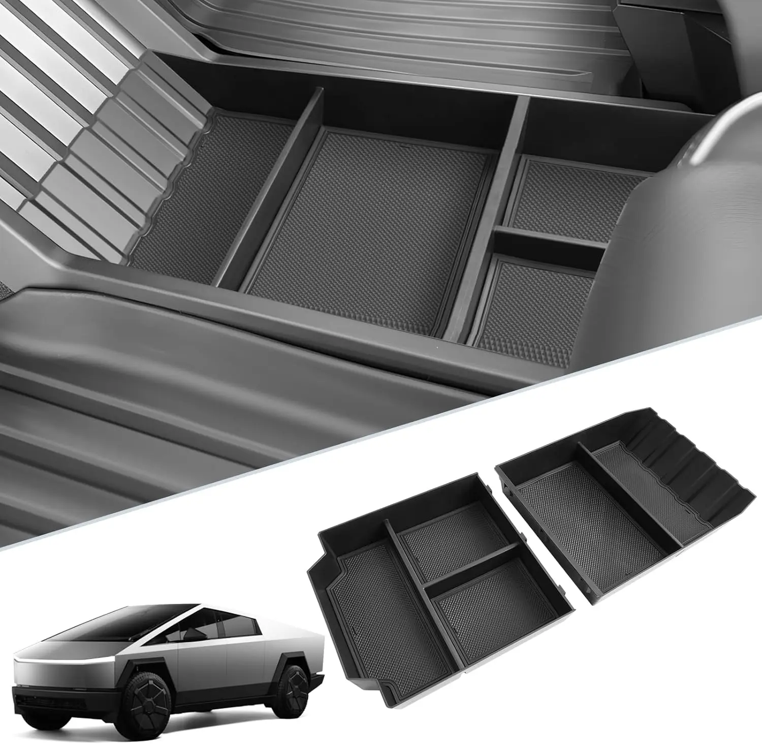 Kptidy For 2024 2025 Tesla Cybertruck Center Console Organizer Lower Console Organizer Floor Console Tray Accessories (2-Pack)
Kptidy For 2024 2025 Tesla Cybertruck Center Console Organizer Lower Console Organizer Floor Console Tray Accessories (2-Pack)
