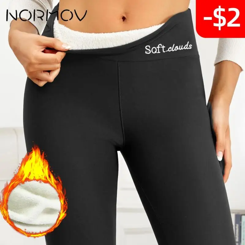 NORMOV Women Winter Thermal Leggings Warm Thick Velvet Fleece Leggings Cold Resistant Leggings Comfortable Warm Stretchy Pants
NORMOV Women Winter Thermal Leggings Warm Thick Velvet Fleece Leggings Cold Resistant Leggings Comfortable Warm Stretchy Pants