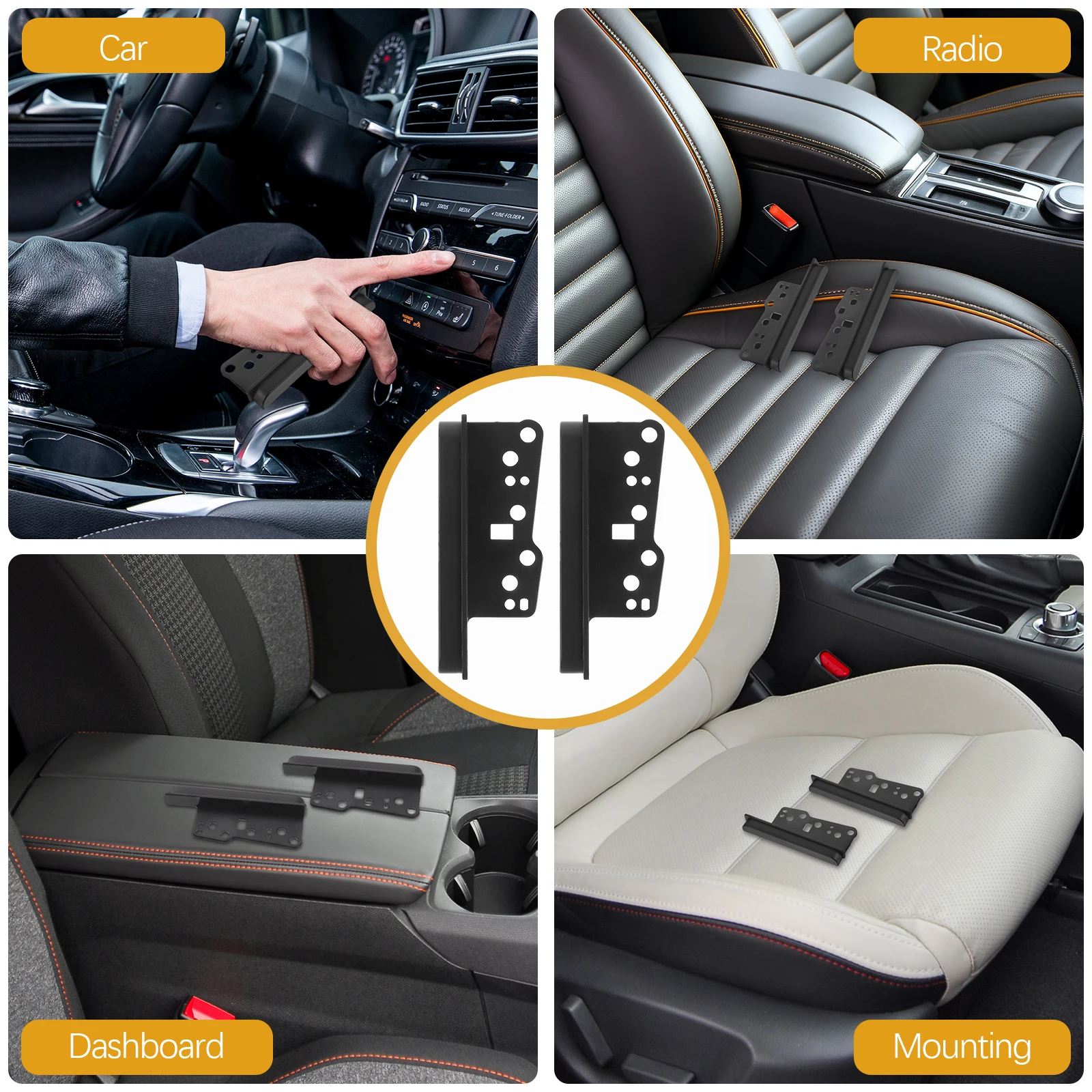 4Pcs Car Speaker Wires Stereo Dash Kit PP Material Dash Installation Trim Radio Mounting Bezel Double Din Navigation Frame
4Pcs Car Speaker Wires Stereo Dash Kit PP Material Dash Installation Trim Radio Mounting Bezel Double Din Navigation Frame
