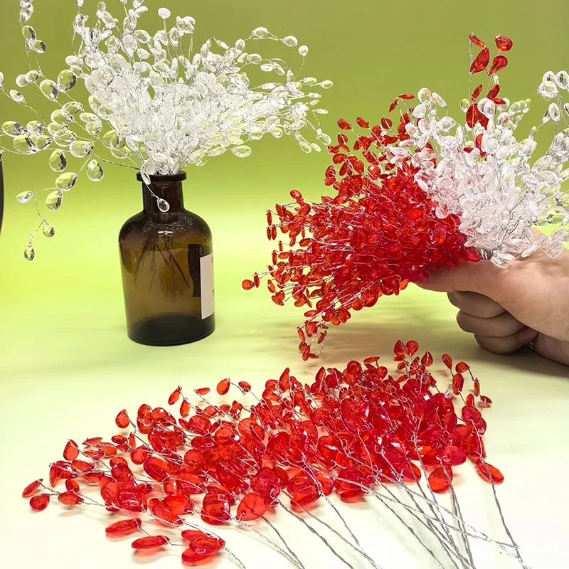 100 шт. 15-сантиметровые акриловые хрустальные бусины-веточки для рукоделия, украшения для волос, свадебных букетов, аксессуары из хрусталя
100 шт. 15-сантиметровые акриловые хрустальные бусины-веточки для рукоделия, украшения для волос, свадебных букетов, аксессуары из хрусталя