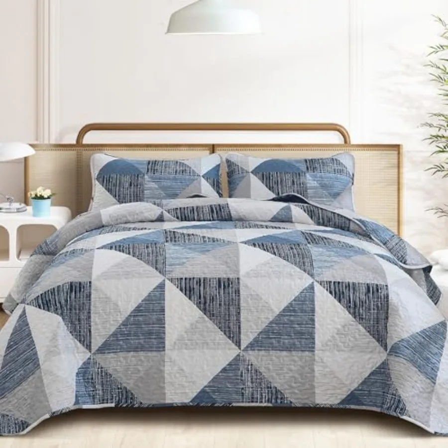 King Size Quilt, 3 Pieces Patchwork Bedspread Bedding for King Size Bed, Soft Lightweight Microfiber Geometric Coverlet Set for
King Size Quilt, 3 Pieces Patchwork Bedspread Bedding for King Size Bed, Soft Lightweight Microfiber Geometric Coverlet Set for