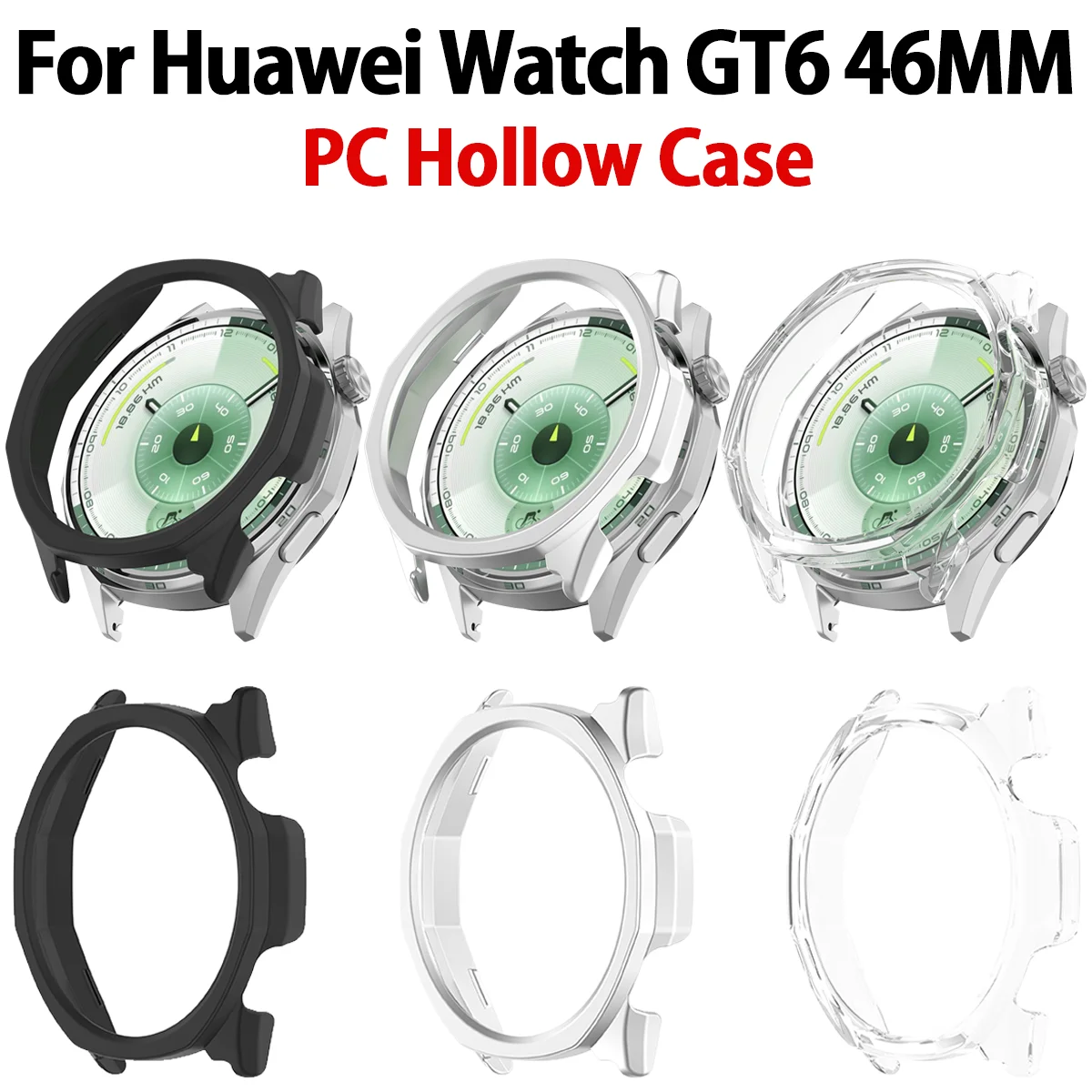 PC Hard Case Cover For Huawei Watch GT6 41mm 46mm matte Full Coverage Hollow Screen Protective Casing
PC Hard Case Cover For Huawei Watch GT6 41mm 46mm matte Full Coverage Hollow Screen Protective Casing