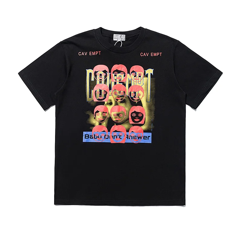 2024 CAVEMPT T Shirt Men Woman Cartoon Anime Face Printing Casual O-Neck Loose Summer C.E Black Top Tees
2024 CAVEMPT T Shirt Men Woman Cartoon Anime Face Printing Casual O-Neck Loose Summer C.E Black Top Tees