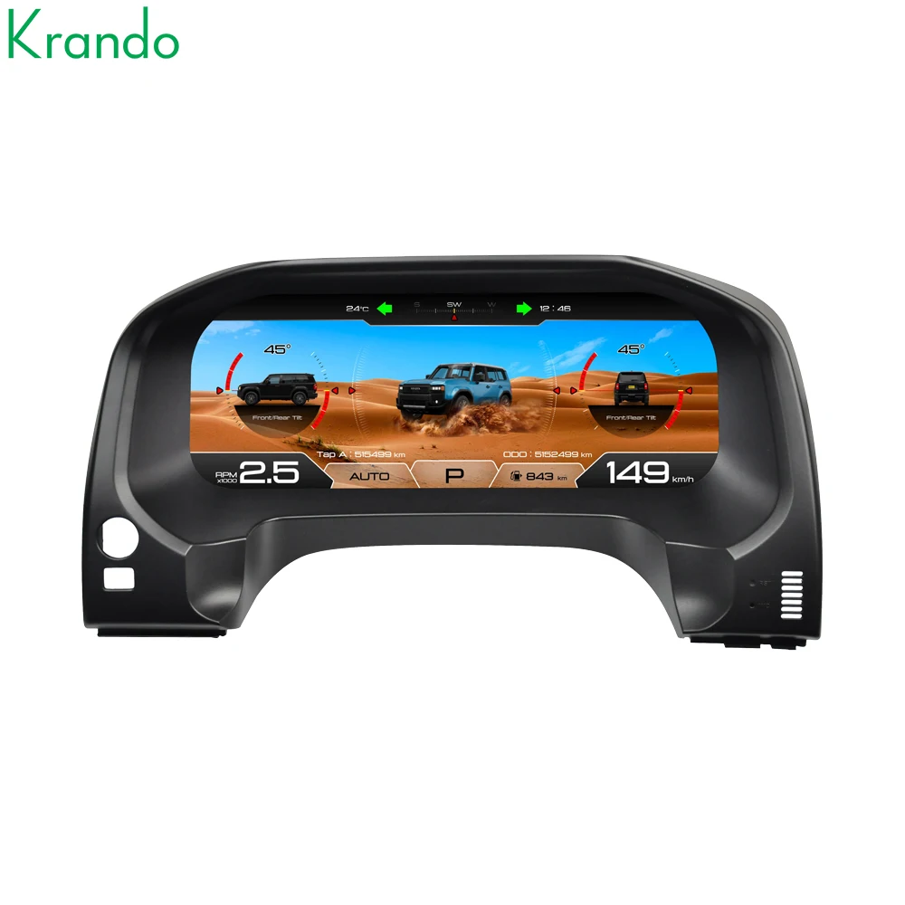 Krando 12,3 дюйма Linux автомобильный цифровой кластер виртуальный CockPit для Toyota Prado 2010-2020 спидометр ЖК-дисплей приборной панели инструмент
Krando 12,3 дюйма Linux автомобильный цифровой кластер виртуальный CockPit для Toyota Prado 2010-2020 спидометр ЖК-дисплей приборной панели инструмент