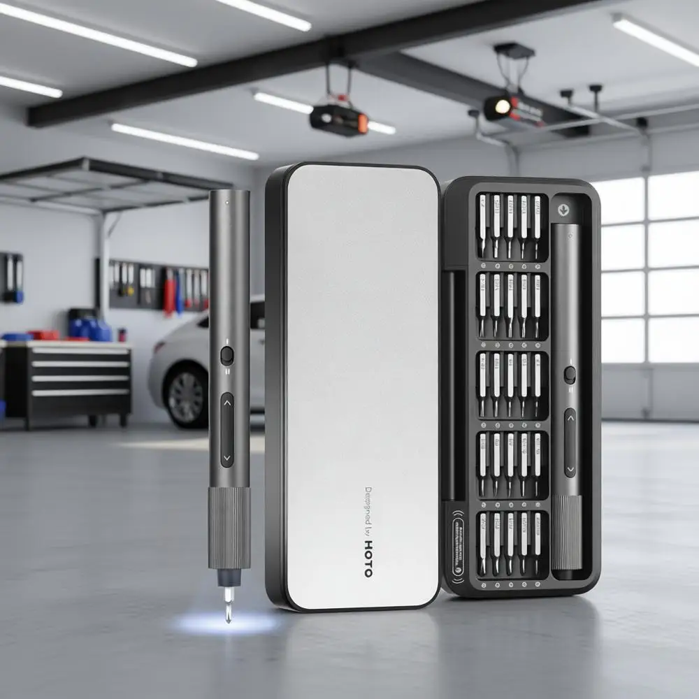 25-in-1 Mini Electric Screwdriver Set with LED & Dual Torque for Precision Repair