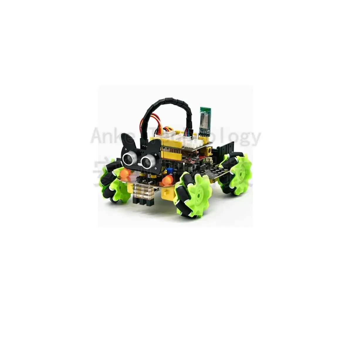McugNget wheel intelligent vehicle 4WD tracing expandable building block programming omnidirectional wheel robot suitable for Ar
McugNget wheel intelligent vehicle 4WD tracing expandable building block programming omnidirectional wheel robot suitable for Ar