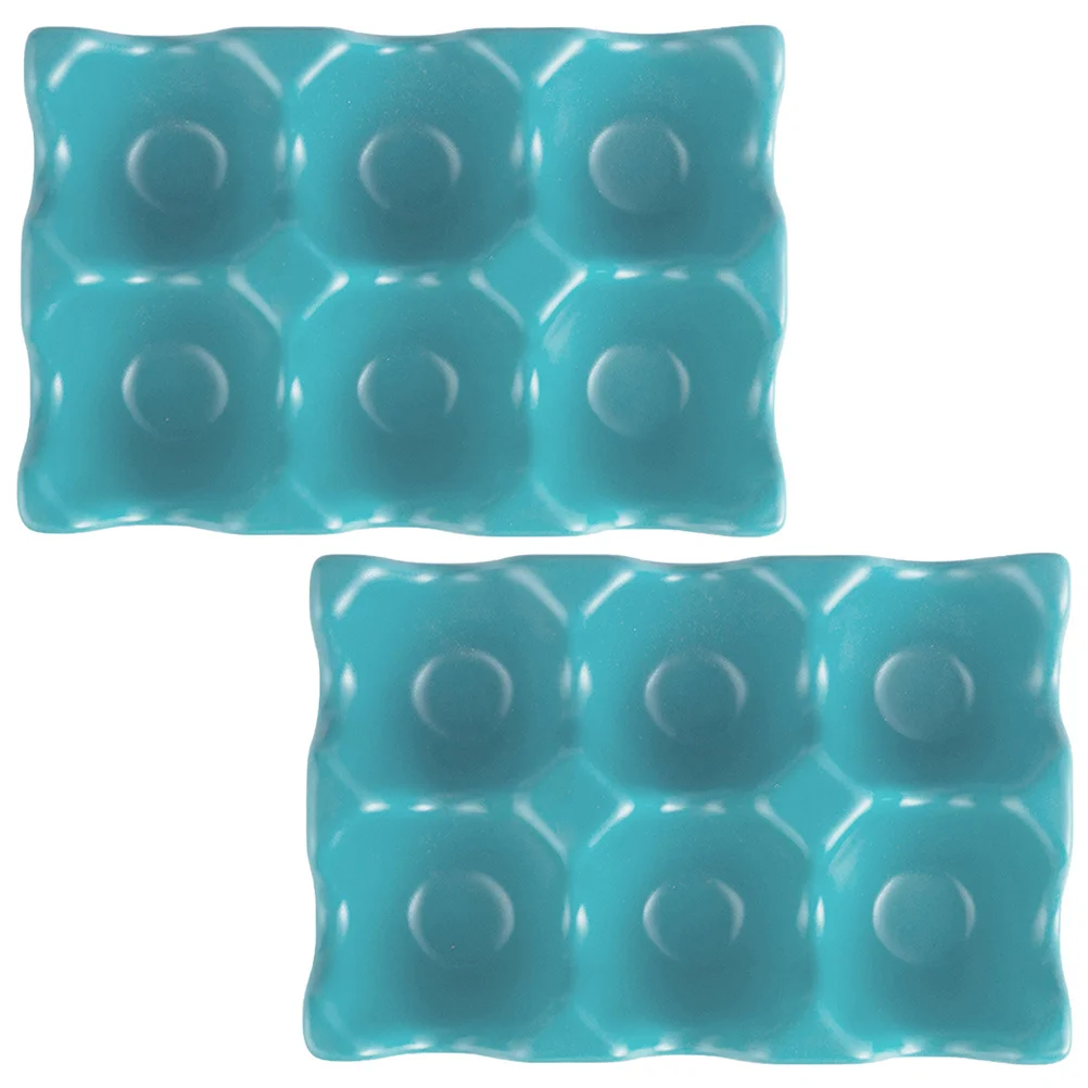 2Pcs Ceramic Egg Storage Rack 6 Slots Shockproof Egg Holder for Fridge Modern Kitchen Organizer Safe Fresh Keeping Tray
2Pcs Ceramic Egg Storage Rack 6 Slots Shockproof Egg Holder for Fridge Modern Kitchen Organizer Safe Fresh Keeping Tray