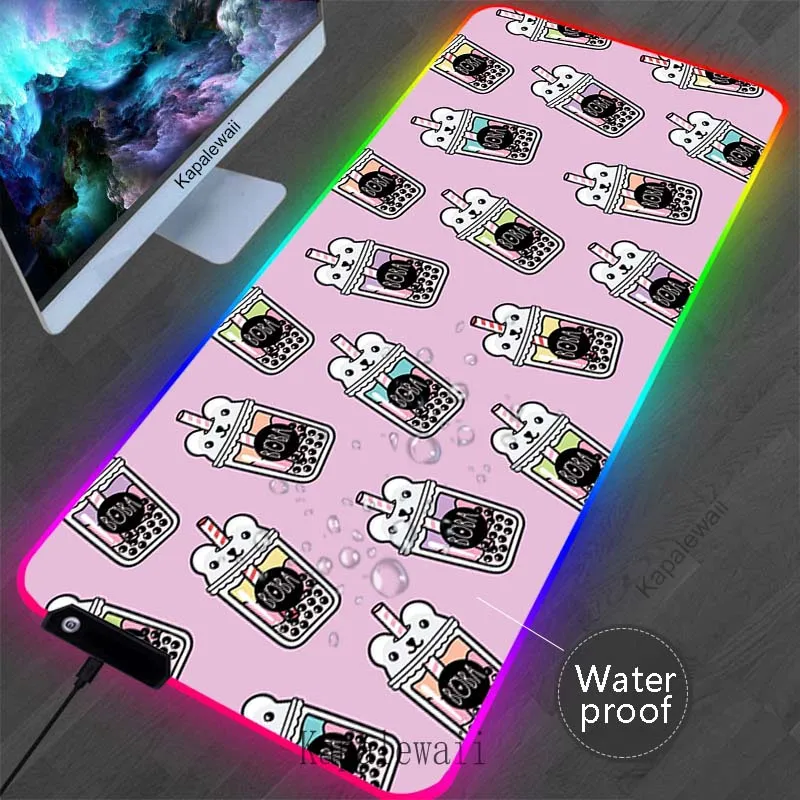 LED Backlit Kawaii Gamer Mousepad RGB Large Gaming Mouse Pad Computer Keyboard Pads Locking Edge Mouse Mat Waterproof Desk Mat
LED Backlit Kawaii Gamer Mousepad RGB Large Gaming Mouse Pad Computer Keyboard Pads Locking Edge Mouse Mat Waterproof Desk Mat
