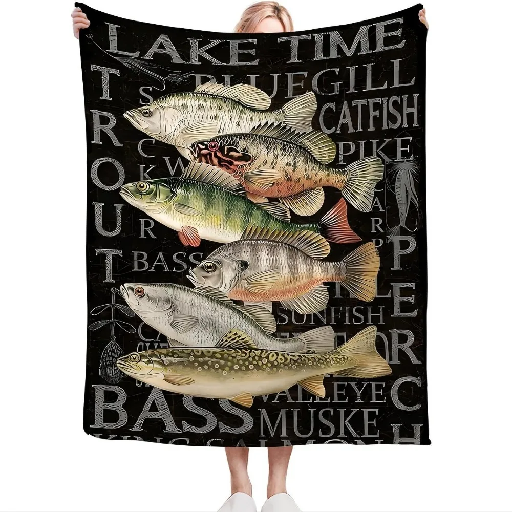 Lake Time Double-sided Fishing Pattern Printed Blanket Chunky Knit Four Season Machine Washable Cartoon Theme Christmas Gift
Lake Time Double-sided Fishing Pattern Printed Blanket Chunky Knit Four Season Machine Washable Cartoon Theme Christmas Gift