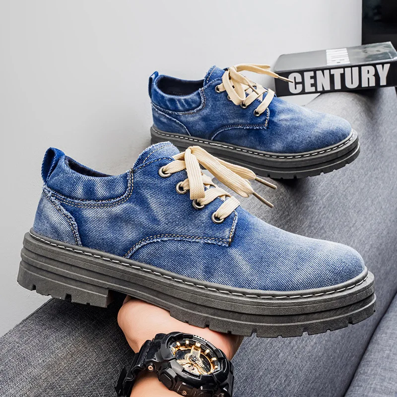 Spring 2026 Men's Casual Denim Work Shoes Large Size Outdoor Climbing Boots New Style Youth Footwear Comfortable Leisure Footwea
Spring 2026 Men's Casual Denim Work Shoes Large Size Outdoor Climbing Boots New Style Youth Footwear Comfortable Leisure Footwea