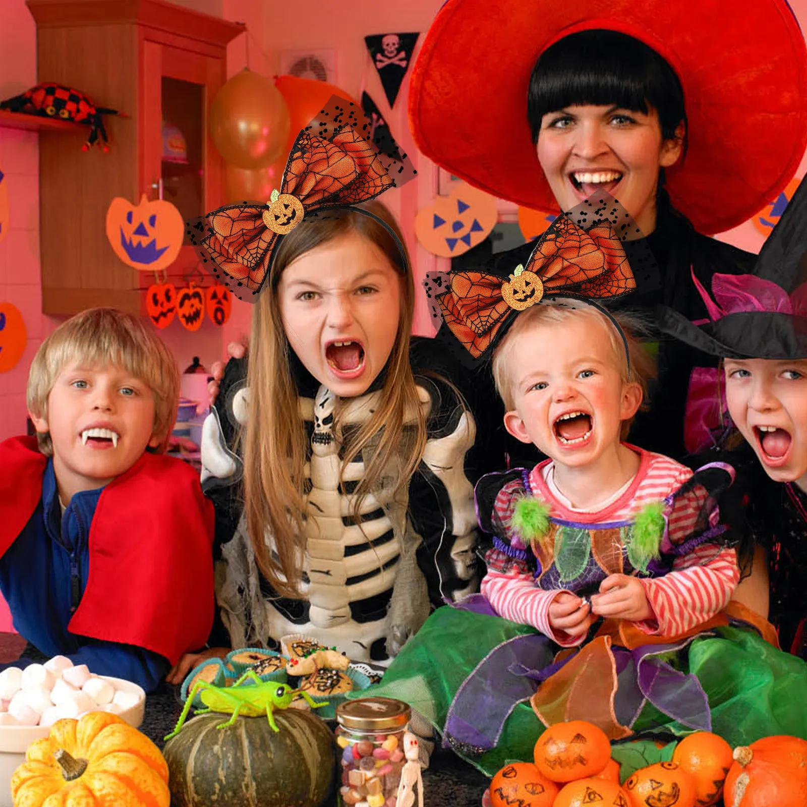 Halloween Headband for Adults Pumpkin Bow-Knot Design Safe Lightweight Comfortable Party Photo Prop Festival Hair Adorn Cosplay
Halloween Headband for Adults Pumpkin Bow-Knot Design Safe Lightweight Comfortable Party Photo Prop Festival Hair Adorn Cosplay