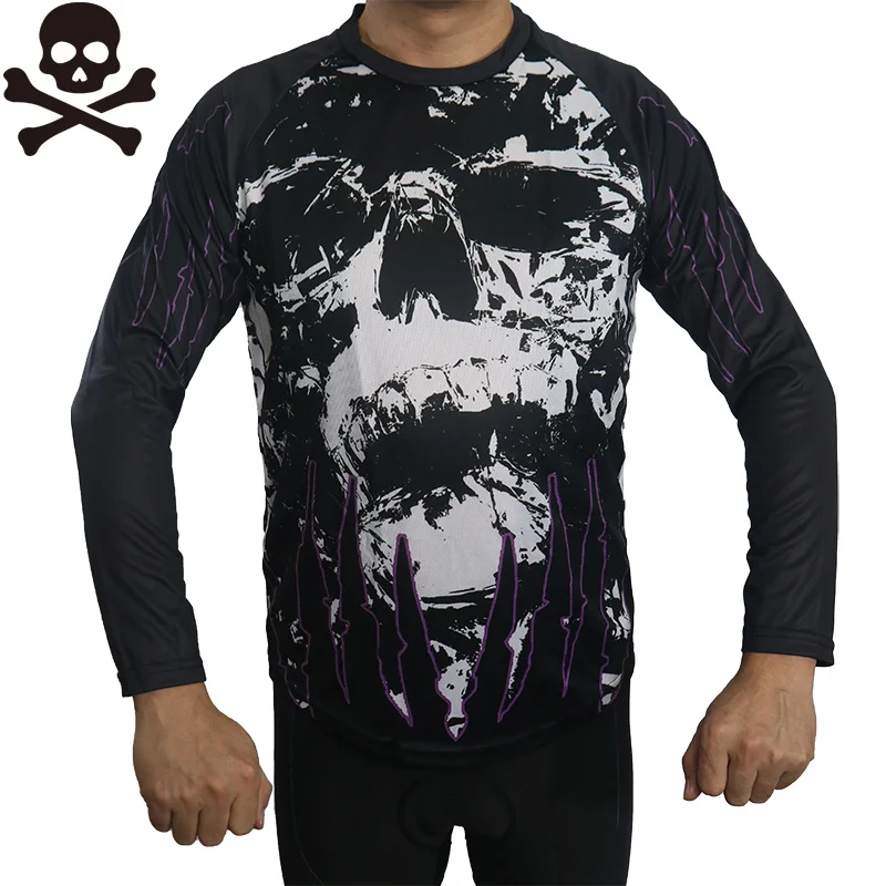 Cycling Jersey Skull Motocross Shirt MTB Bike Crossbone Long Jacket Bicycle Clothes Halloween Wear Outdoor Mountain Road Elastic
Cycling Jersey Skull Motocross Shirt MTB Bike Crossbone Long Jacket Bicycle Clothes Halloween Wear Outdoor Mountain Road Elastic