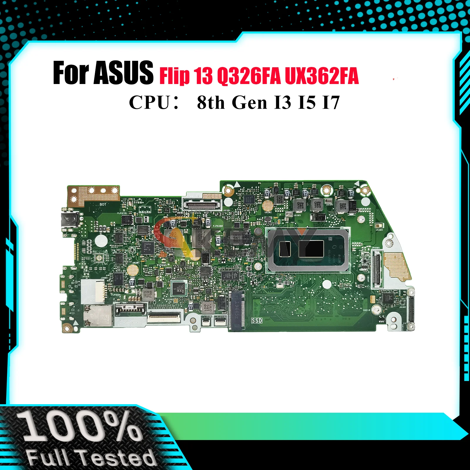 UX362FA Laptop Motherboard For ASUS ZenBook UX362F 13 UX362FA Flip Q326FA Notebook Mainboard With I3 I5 I7 CPU 100% tests OK stk
UX362FA Laptop Motherboard For ASUS ZenBook UX362F 13 UX362FA Flip Q326FA Notebook Mainboard With I3 I5 I7 CPU 100% tests OK stk