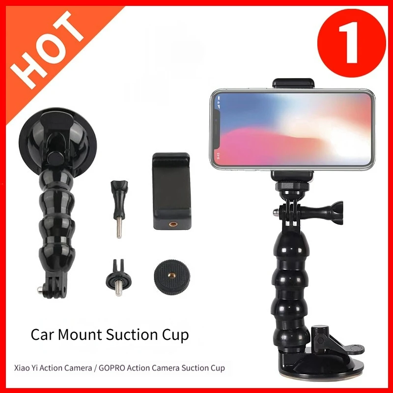 Car Bracket Suction Cup Phone Holder Action Camera Mount for Car Record Holder Stand Bracket for Gopro 8 7 6 5 for 4-7inch Phone
Car Bracket Suction Cup Phone Holder Action Camera Mount for Car Record Holder Stand Bracket for Gopro 8 7 6 5 for 4-7inch Phone