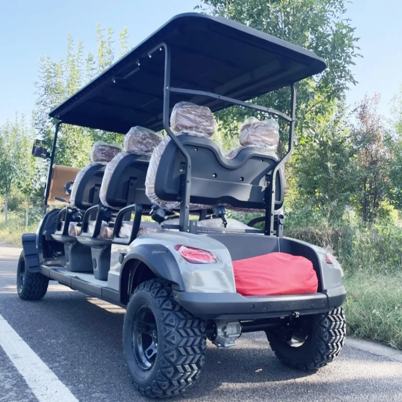 New Sightseeing Vehicle Street Legal 8 Seater Electric Golf Cart 14 Inch Off-Road Tires Brown Upholstered Seat With Headrest
New Sightseeing Vehicle Street Legal 8 Seater Electric Golf Cart 14 Inch Off-Road Tires Brown Upholstered Seat With Headrest
