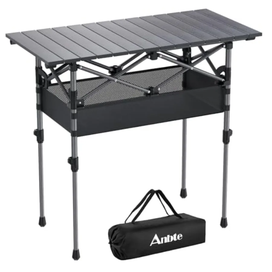 3ft Aluminum Roll Top Camping Table for Outdoor Tailgate BBQ Patio Picnic, Black, Lightweight Folding with Adjustable Height, S
3ft Aluminum Roll Top Camping Table for Outdoor Tailgate BBQ Patio Picnic, Black, Lightweight Folding with Adjustable Height, S