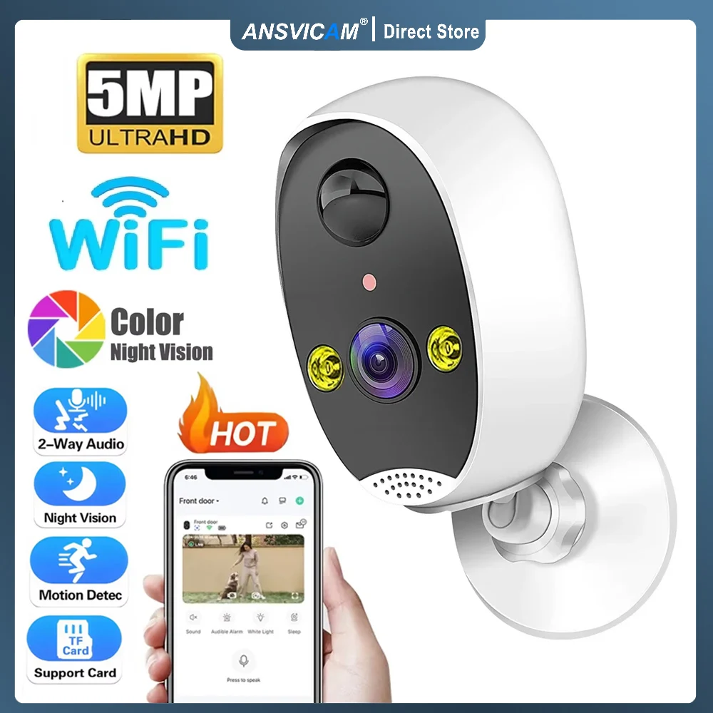 Home Battery IP Cameras Outdoor 5MP Wireless WiFi Security Human Detection Alarm Video Recording Surveillance Camera IPC360 Home
Home Battery IP Cameras Outdoor 5MP Wireless WiFi Security Human Detection Alarm Video Recording Surveillance Camera IPC360 Home