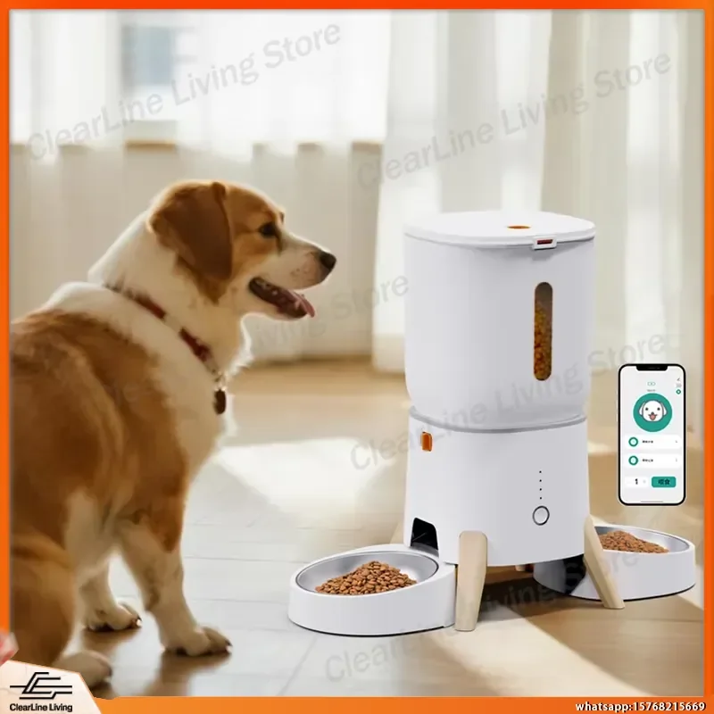 Automatic Pet Feeder for Dogs and Cats Smart Wireless Food Dispenser with Dual Stainless Steel Bowls Programmable Timer
Automatic Pet Feeder for Dogs and Cats Smart Wireless Food Dispenser with Dual Stainless Steel Bowls Programmable Timer