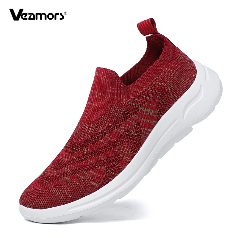 Вязаная женская повседневная обувь, прогулочная обувь без шнуровки, мягкие лоферы, женские дышащие сетчатые туфли на плоской подошве, эластичные кроссовки для бега
Вязаная женская повседневная обувь, прогулочная обувь без шнуровки, мягкие лоферы, женские дышащие сетчатые туфли на плоской подошве, эластичные кроссовки для бега