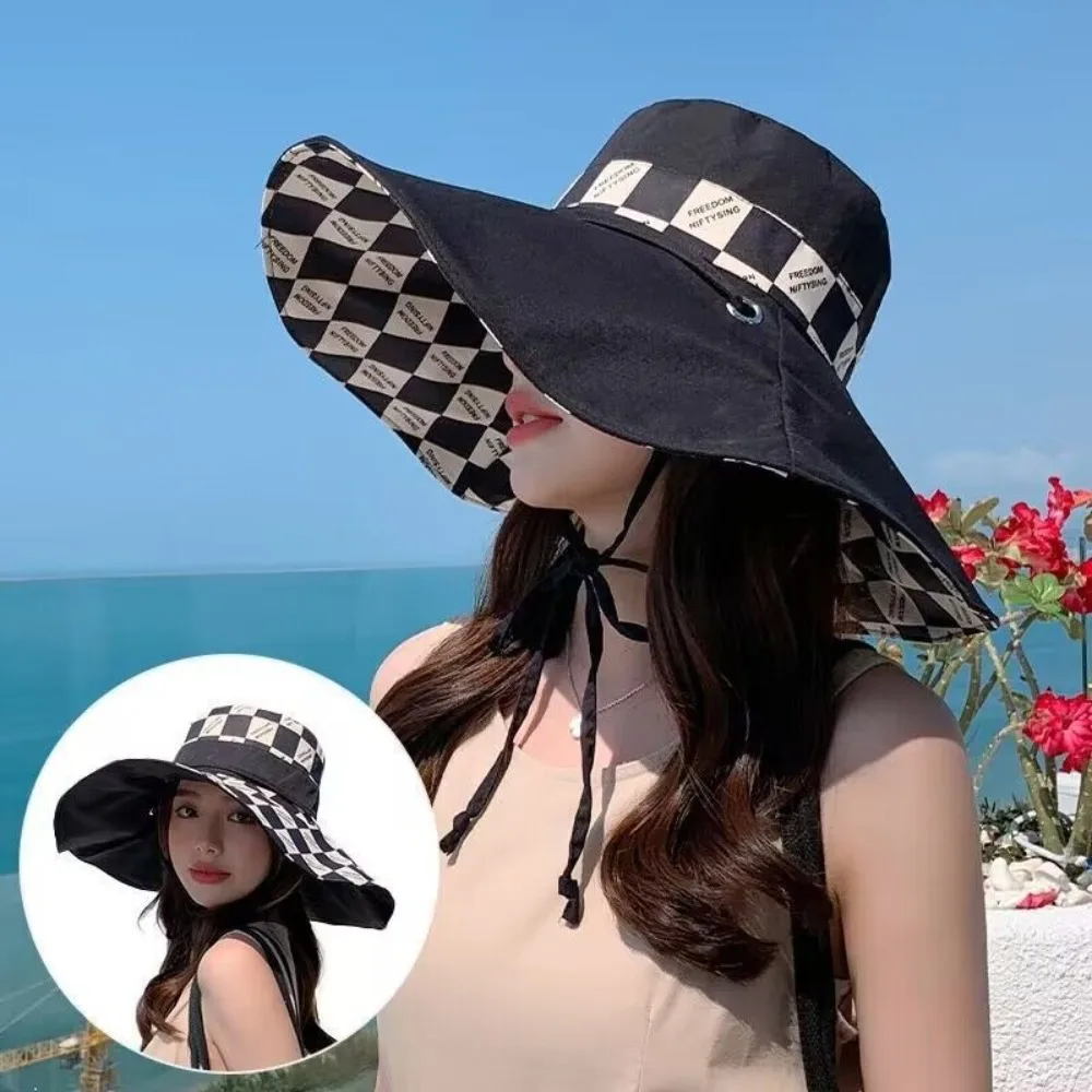 Fashion Foldable Women Sun Hat Korean style UV Protection Beach Hat Sunshade Large Brim Summer UV Protection Cap Travel
Fashion Foldable Women Sun Hat Korean style UV Protection Beach Hat Sunshade Large Brim Summer UV Protection Cap Travel